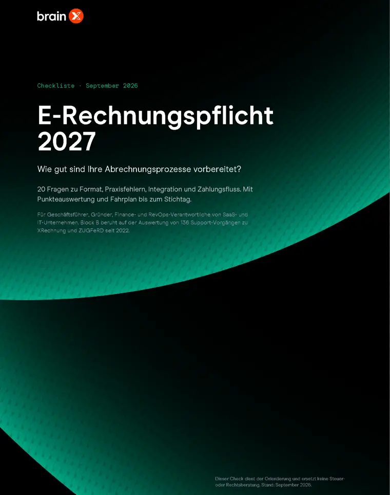 Titelseite des Whitepapers „E-Rechnungs-Check 2027“